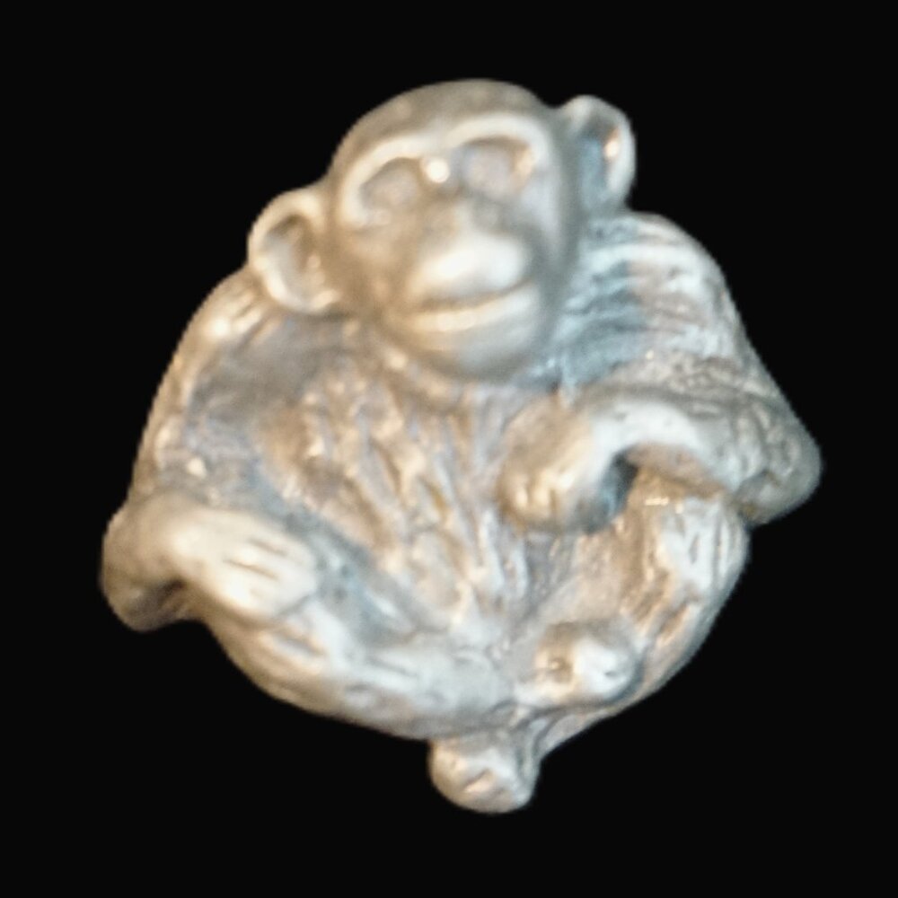 Vintage Pewter African Chimpanzee Miniature Figure 1980’s